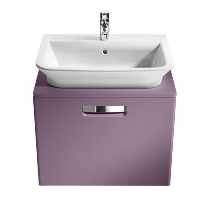 Roca - The Gap wall hung base unit with basin W555 x D470 - Matt Grape Profile Large Image