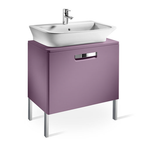 Roca - The Gap wall hung base unit with basin W555 x D470 - Matt Grape Feature Large Image