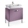 Roca - The Gap wall hung base unit with basin W555 x D470 - Matt Grape Feature Large Image
