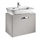 Roca - The Gap wall hung base unit with basin W555 x D470 - Matt Beige Large Image