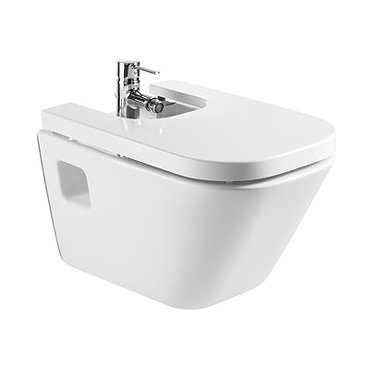 Roca - The Gap Wall hung bidet with soft-close cover Profile Large Image