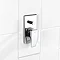 Roca Thesis Chrome 1/2" Built-in Bath Shower Mixer with Automatic Diverter - 5A0650C00 Profile Large