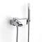 Roca Thesis Chrome Wall Mounted Bath Shower Mixer & Kit - 5A0150C00 Large Image