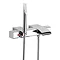 Roca Thesis Chrome Wall Mounted Thermostatic Bath Shower Mixer & Kit - 5A1150C00 Large Image