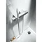 Roca Thesis Chrome Wall Mounted Thermostatic Shower Mixer & Kit - 5A1350C00 Profile Large Image