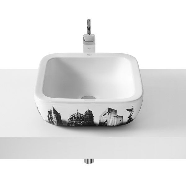 Roca - Urban Berlin Countertop Basin - 400 x 400mm - White - 32765G00U Large Image