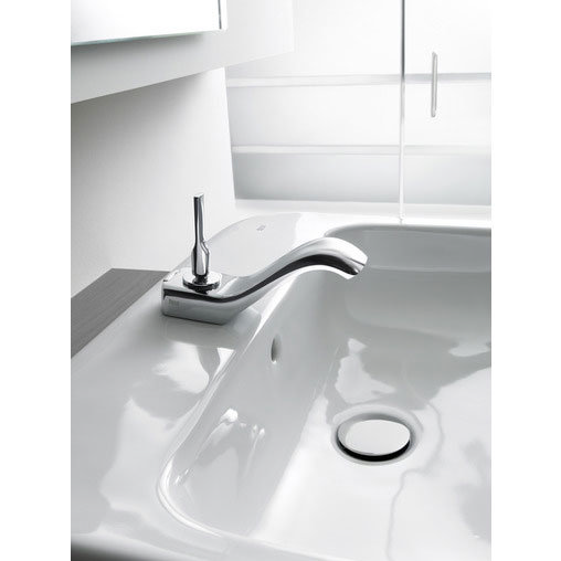Roca Urban Chrome Basin Mixer with Pop-up Waste - 5A3004C00 Profile Large Image