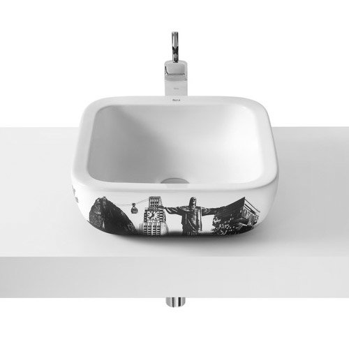 Roca - Urban Rio de Janeiro Countertop Basin - 400 x 400mm - White - 32765R00U Large Image