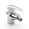 Roca Vectra Chrome Bidet Mixer with Pop-up Waste - 5A6061C00 Large Image