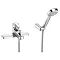 Roca Vectra Chrome Deck Mounted Bath Shower Mixer & Kit - 5A1861C00 Large Image