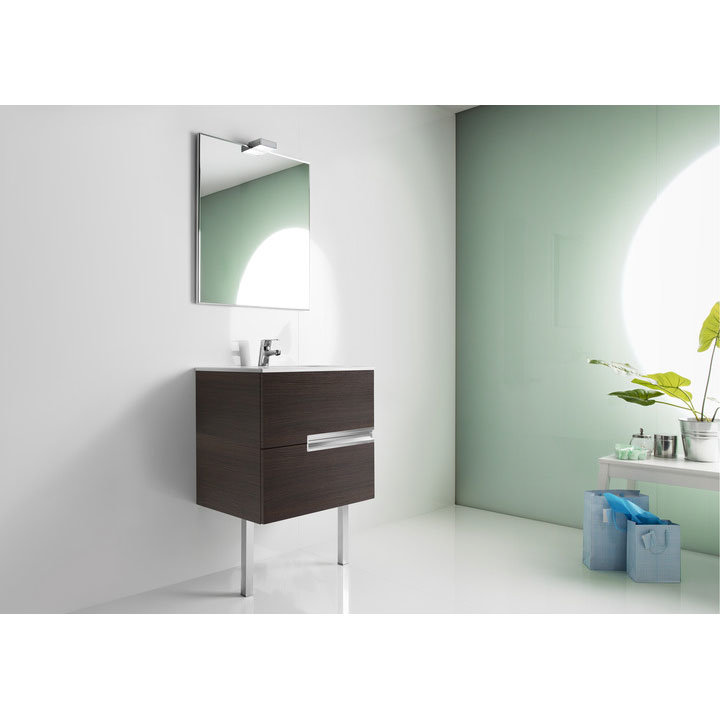 Roca - Victoria-N Unik 2 Drawer Vanity Unit with 600mm Basin - 4 x Colour Options Feature Large Imag