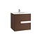 Roca - Victoria-N Unik 2 Drawer Vanity Unit with 600mm Basin - 4 x Colour Options Large Image