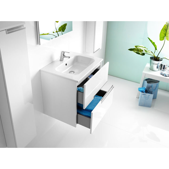Roca - Victoria-N Unik 2 Drawer Vanity Unit with 800mm Basin - 4 x Colour Options Feature Large Imag