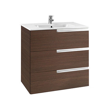 Roca - Victoria-N Unik 3 Drawer Vanity Unit with 1000mm Basin - 4 x Colour Options Profile Large Image