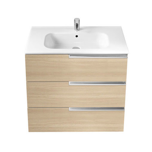 Roca - Victoria-N Unik 3 Drawer Vanity Unit with 800mm Basin - 4 x Colour Options Profile Large Imag