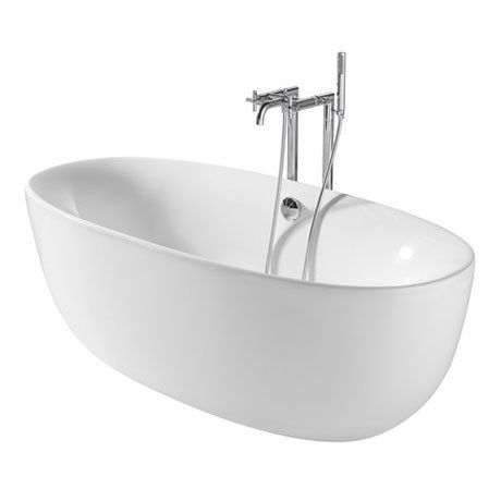 Roca Virginia Acrylic Freestanding Bath with Waste & Overflow (1700 x 800mm) Profile Large Image