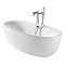 Roca Virginia Acrylic Freestanding Bath with Waste & Overflow (1700 x 800mm) Profile Large Image