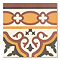 Rochefort Border Patterned Wall and Floor Tiles - 200 x 200mm