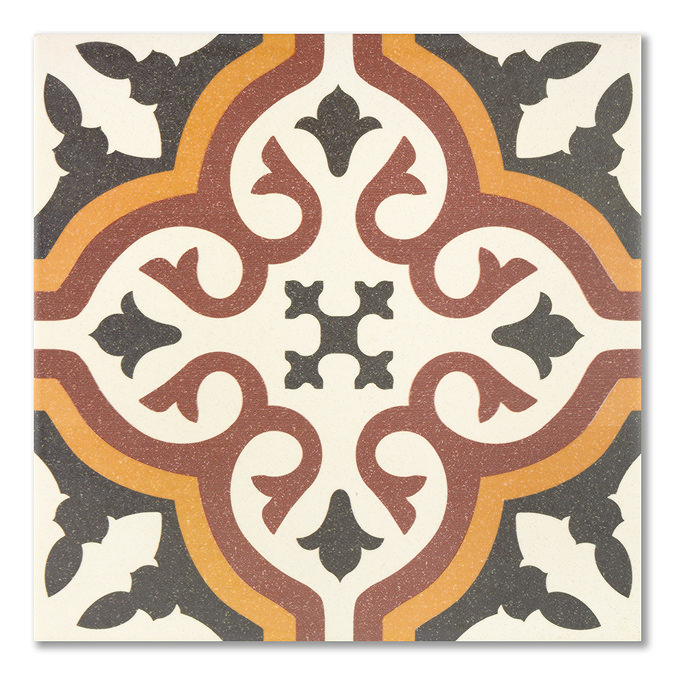 Rochefort Patterned Wall and Floor Tiles - 200 x 200mm
