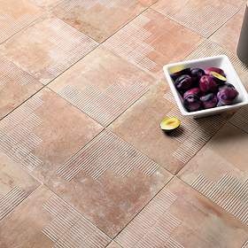 Rochelle Terracotta Matt Decor Wall and Floor Tiles 185 x 185mm