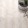 Rochelle White Gloss Decor Wall and Floor Tiles 185 x 185mm