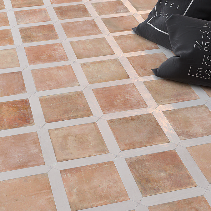 Rochelle White Gloss Picket Wall and Floor Tiles 40 x 226mm