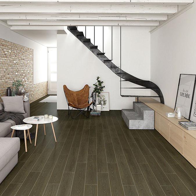 Rochester Walnut Wood Effect Wall & Floor Tiles - 150 x 900mm