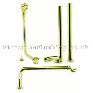 Roll Top Bath Pack - Antique Gold at Victorian Plumbing UK