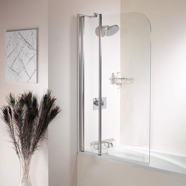 Roman Collage Extended Curved Bath Screen From Victorian Plumbing