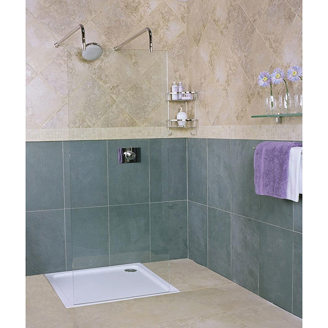 Roman Collage Linear Wetroom Panel Large Image