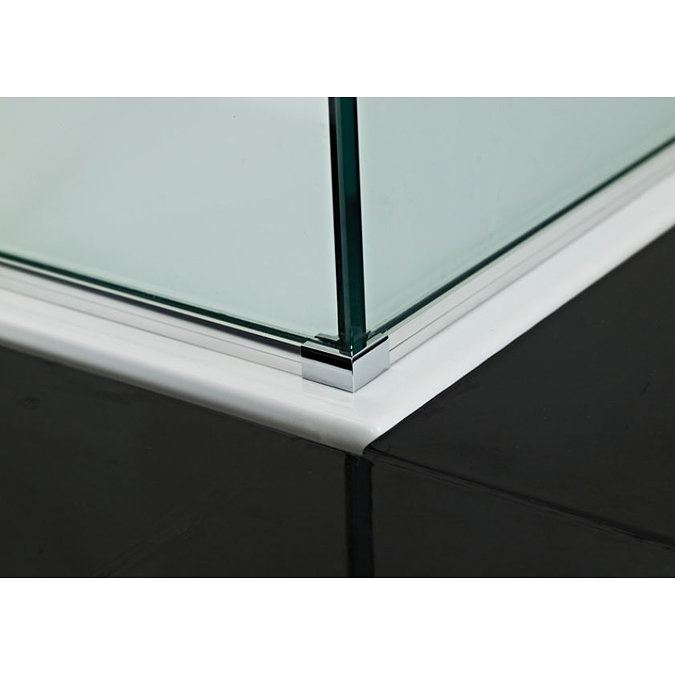 Roman - Decem Square Hinged Door with One Inline Panel for Alcove Fitting - Various Size Options Profile Large Image