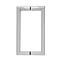 Roman - Decem Square Hinged Door with One Inline Panel for Alcove Fitting - Various Size Options Standard Large Image