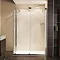 Roman Desire Frameless Sliding Shower Door with Side Panel Large Image