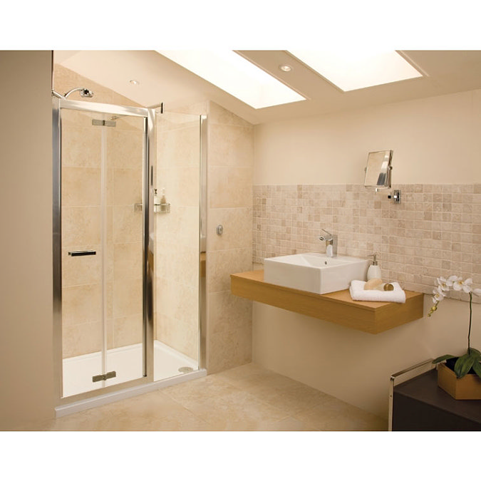 Roman - Embrace Bi-Fold Shower Door - Various Size Options Feature Large Image
