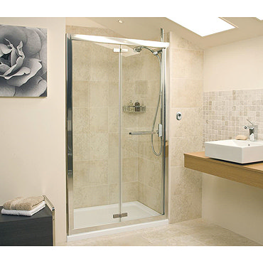Roman - Embrace Bi-Fold Shower Door - Various Size Options Profile Large Image
