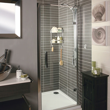 Roman - Embrace Hinged Shower Door - Various Size Options Profile Large Image
