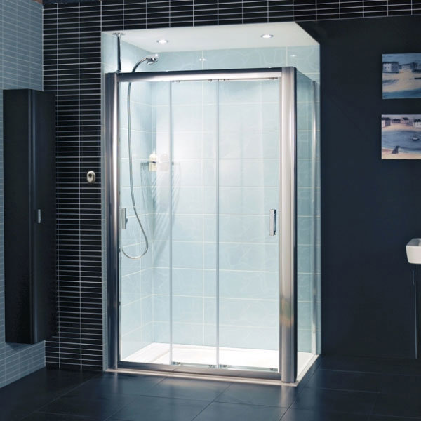 Roman - Embrace Three Panel Sliding Shower Door - Right Hand - 2 Size Options Profile Large Image
