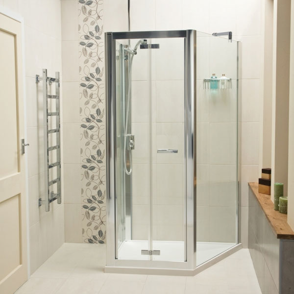 Roman - Embrace Trapezium Shower Enclosure - EAF13S01 Large Image