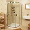 Roman Embrace Twin Door Offset Quadrant Shower Enclosure - Various Size Options Large Image