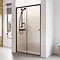 Roman Haven6 Matt Black Sliding Shower Door - Various Widths Large Image