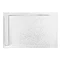 Roman - Infinity 40mm Low Profile Stone Rectangular Shower Tray - Shimmer White - Various Size Optio