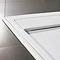 Roman - Infinity 40mm Low Profile Stone Rectangular Shower Tray - Matt White - Various Size Options