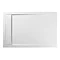 Roman - Infinity 40mm Low Profile Stone Rectangular Shower Tray - Matt White - Various Size Options