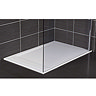 Roman - Infinity 40mm Low Profile Stone Rectangular Shower Tray - Matt White - Various Size Options 