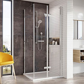 Roman Innov8 Bi-fold Corner Shower Door Medium Image