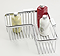 Roman L-Shaped Corner Shower Basket Chrome