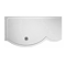 Roman Lumin8 Colossus 1450 x 700mm Gloss White Shower Tray - Left Hand