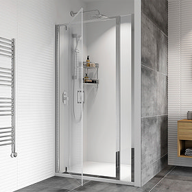 Roman - Haven8 Pivot Shower Door - Various Size Options Large Image