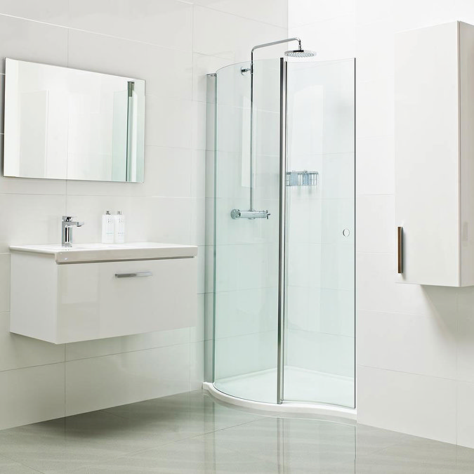 Roman Lumin8 Wave Walk-In Shower Enclosure Large Image