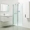 Roman Lumin8 Wave Walk-In Shower Enclosure Large Image